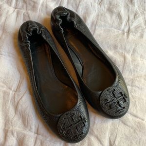 Tory Burch Black Flats
